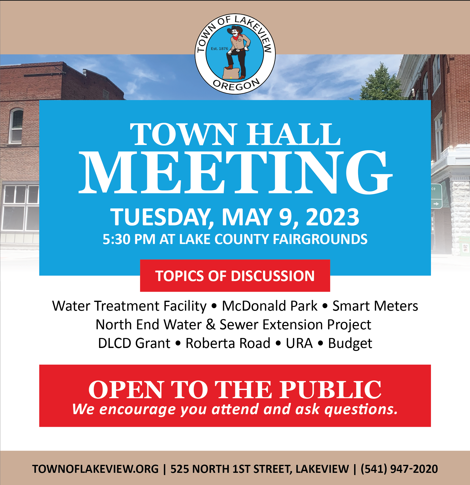 Town Hall Meeting Special Session Lakeview, Oregon